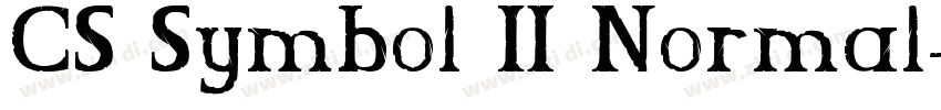 CS Symbol 2 Normal字体转换